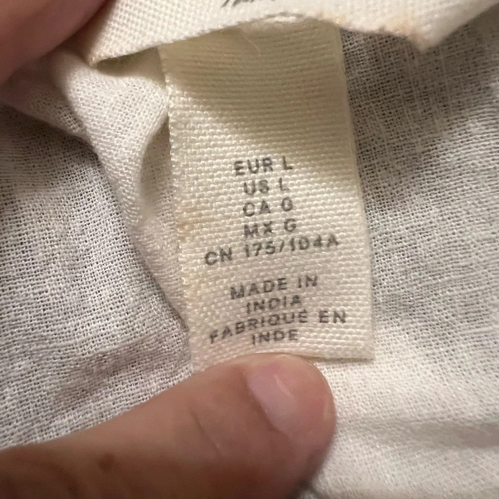 H&M Off-White Ruffled Tank Top - Picture 2 of 3